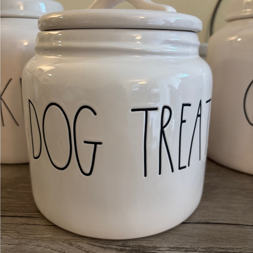 Rae Dunn White Dog Bowl